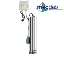 Pompa sommersa per pozzi 4 turbine giardino acque chiare-ribiland