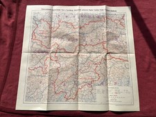 Mappa 1948 TIROLO-VORARLBERG-TRENTINO-1:500000-Austria-Trento-Svizzera-Alpi