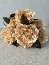 Mazzo peonie artificiali 45cm  fiori finti decorazione artificiale antichizzato