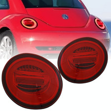Kit luci posteriori a led rosse per Vw New Beetle 1998-2005 con indicatori di direzione dinamici