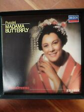 PUCCINI MADAMA BUTTERFLY 3 LP 33 GIRI 1958 DECCA RICORDI IL MELODRAMMA