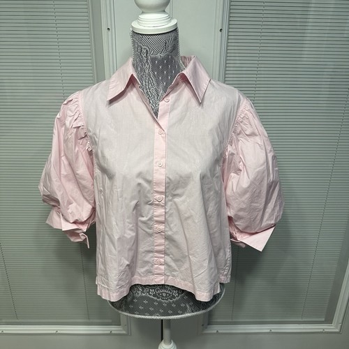 Camicia zara rosa con polsini - camicia,