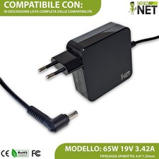 Caricabatterie compatibile con ASUS F509JB F509UB F510Q F510QA 19V 3.42A 65W