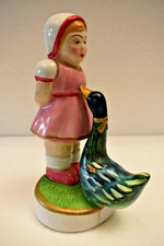 Vintage Porcellana Ragazza Con
