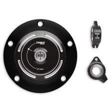 Aluminum tank cap black - cap,,