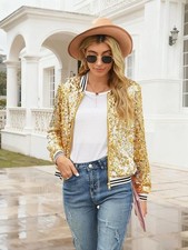 Giacca bomber paillettes moda