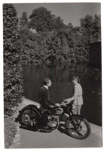 Fotografia moto dkw coppia - moto, dkw,