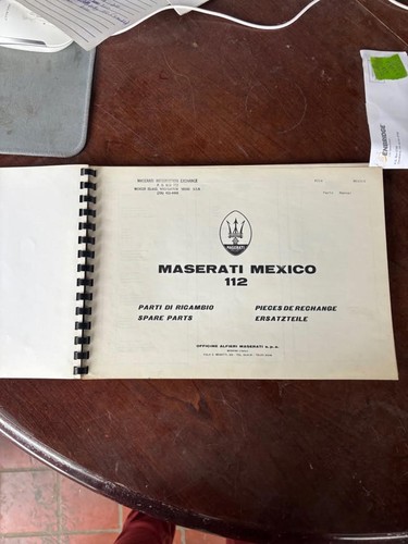 Manuale ricambi maserati - manuale,
