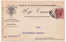 P03389 - CARTOLINA COMMERCIALE MILANO - DEPOSITO BOTTONI FILATI - p/vg