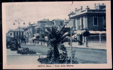 LOTTO OSTIA 3 CARTOLINE VILLA FRANCA + VIALE MARINA +VIA ACILII