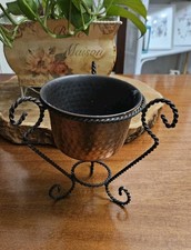 Cestello portafiori rame e - in,