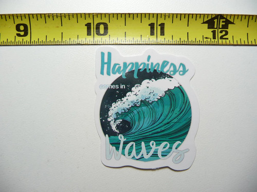 Happiness comes waves - in,
