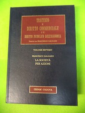 libro TRATTATO DIRITTO COMMERCIALE vol.7 la societa'per azioni 1984 CEDAM (L56)