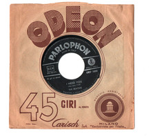 7'' BEATLES 45 giri I NEED YOU / DIZZY MISS LIZZY Parlophon QMSP 16385 ITA G+