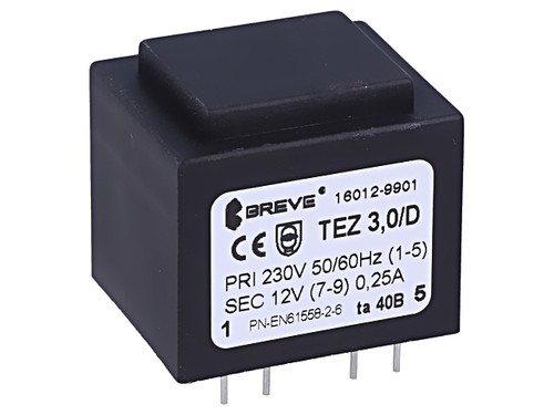 Trasformatore tez3 d230 12v - trasformatore, tez3.0/d230/12v