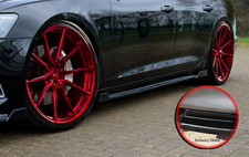 Battitacco laterale in ABS nero lucido con ala anteriore posteriore per Audi A6 C8 F2