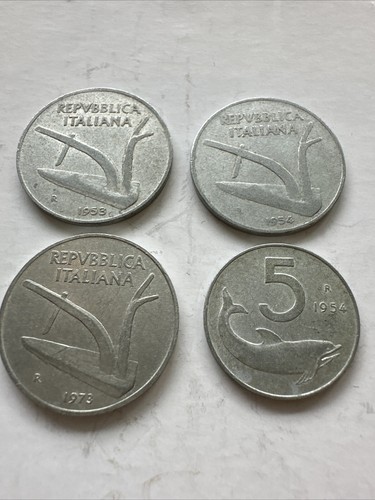 Monete italia 10 lire - monete, e