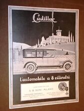 Pubblicità d'epoca per collezionisti Anno 1920 Automobile a 8 cilindri Cadillac