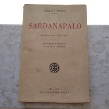 Sardanapalo - Byron - Edizione
