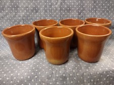 Set da 6 bicchieri in terracotta smaltata