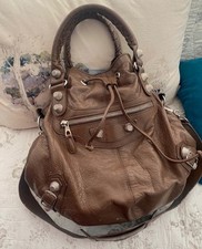 Balenciaga Pompon Bag Giant Brown