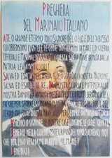CARTOLINA PREGHIERA DEL MARINAIO ITALIANO REGIA MARINA NAVE PROPAGANDA M3