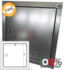 Sportello ispezione canna fumaria camino e caminetto Porta zincata varie misure