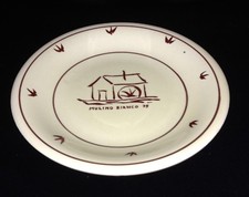 Piatto tondo dolce latte Mulino Bianco Barilla vintage 1979-86 diam. cm.20