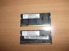 MEMORIA RAM NANYA DDR2 (2x1GB) TOTALE 3GB USATE PER PC PORTATILE
