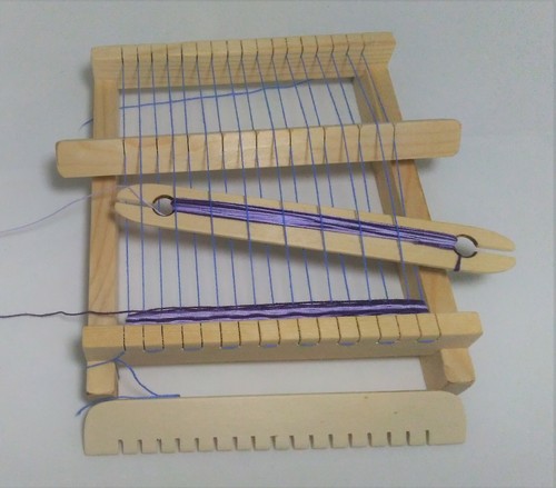 Gioco legno telaio - in, tessile