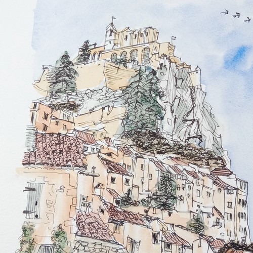 Sisteron bord de la - vu,
