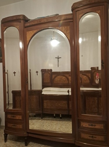 Armadio antico letto - antico,