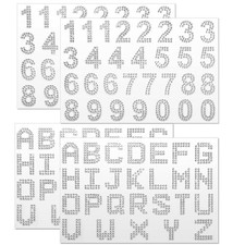 Teaaha 4 fogli adesivi lettere