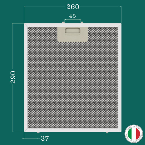 Filtro alluminio per - , cappa