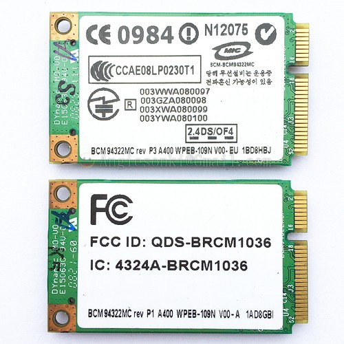 Broadcom bcm94322mc per - per, apple