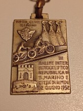 Badge Portachiavi "Lorioli" vintage moto d'epoca Vespa lambretta San Marino 1952