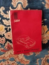 AUTOMOBILI - FIAT 1400 - RARO LIBRETTO USO E MANUTENZIONE DEL 1950