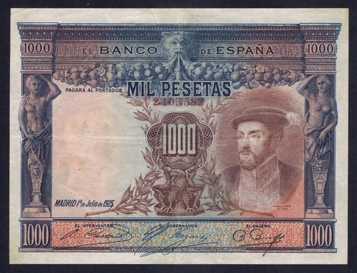 1000 pesetas 1925 carlos - pesetas,