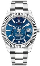 Orologio Uomo Rolex Sky-Dweller Quadrante Blu Acciaio Inox Oyster 42mm 326934-0003