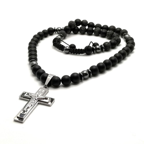 Collana perle pietra onice - di,
