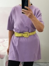 T-shirt Lilla Oversize  TG L Zara Maglia Curvy Taglia Comoda 