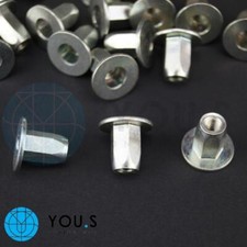 10 pezzi dadi in metallo per parafango per Fiat Doblo - 46417286 - NUOVO