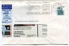 1969 20 Jahre Apollo 11 Hermann E. Sieger Flug Mons Lorch Wurtt SPACE NASA USA