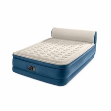 Intex 64460ND Materasso Gonfiabile Matrimoniale con Testiera Silky Bed con Pompa