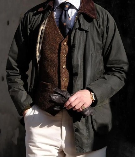 Giacca uomo vintage cerata
