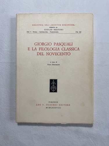 Giorgio pasquali la - giorgio,