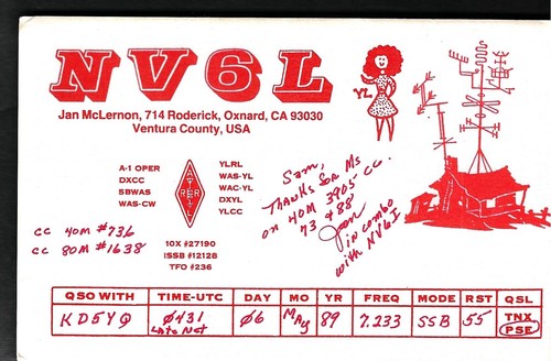 Scheda radio qsl - cb,