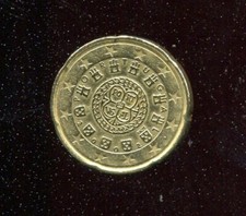 PORTOGALLO 20 CENTESIMI SIGILLO REALE 2002 CIRCOLATA 