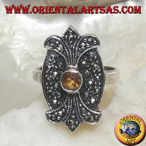 Anello argento 925 - anello, topazio