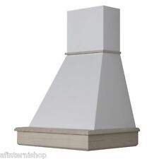 XS Cappa 60 cucina rustica legno frassino SENZA MOTORE fascia grezzo CL60-FGBSM